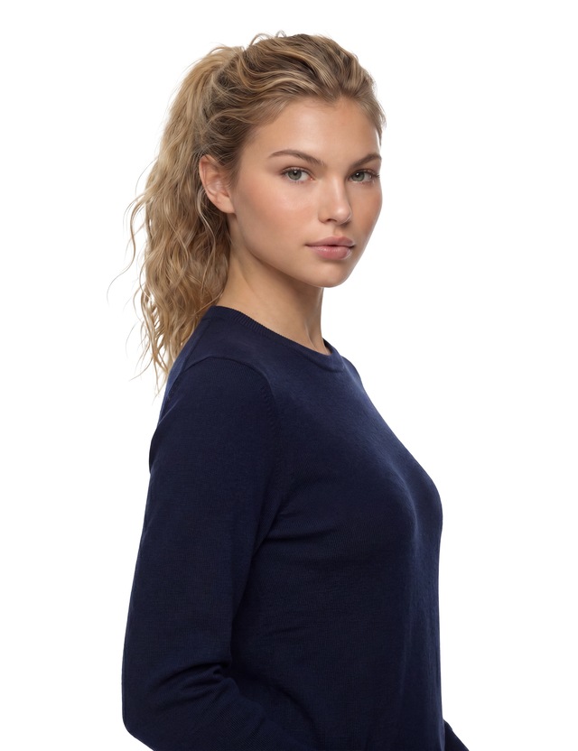 Guess Strickpullover reine Wolle, Regular Fit, Rundhalsausschnitt