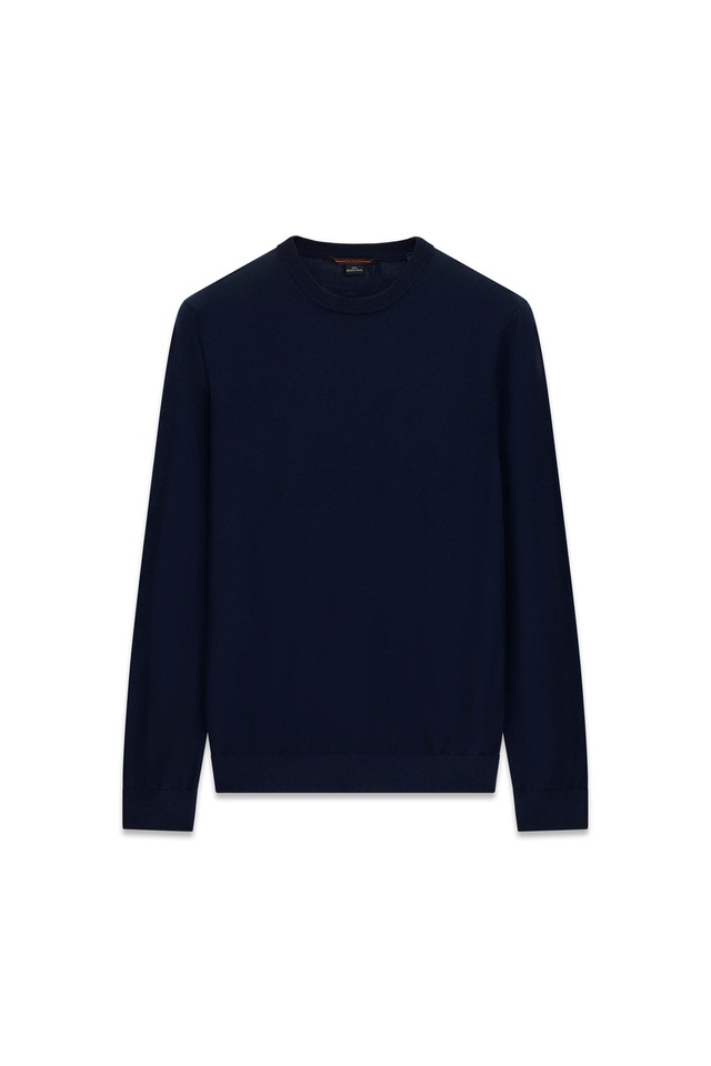 Guess Strickpullover reine Wolle, Regular Fit, Rundhalsausschnitt
