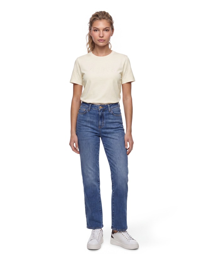 Guess Straight-Jeans »SEXY STRAIGHT« mit hohem Bund, Stretch-Denim