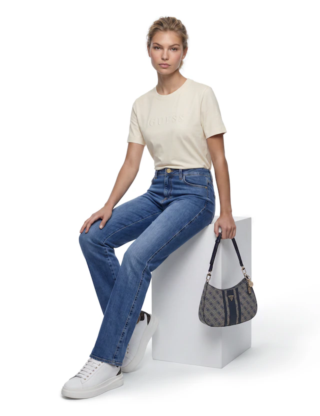 Guess Straight-Jeans »SEXY STRAIGHT« mit hohem Bund, Stretch-Denim