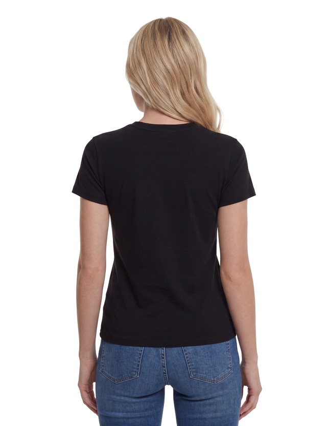 Guess T-Shirt »SS CN COSMOS CANVAS TRIANGLE T« mit Dreieckslogo, Slim Fit