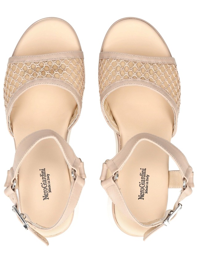 Nero Giardini Keilsandalette »Nero Giardini Sandalen Leder/Textil«
