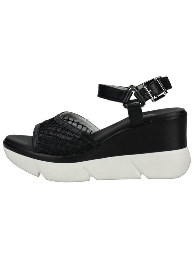 Nero Giardini Keilsandalette »Nero Giardini Sandalen Leder/Textil«