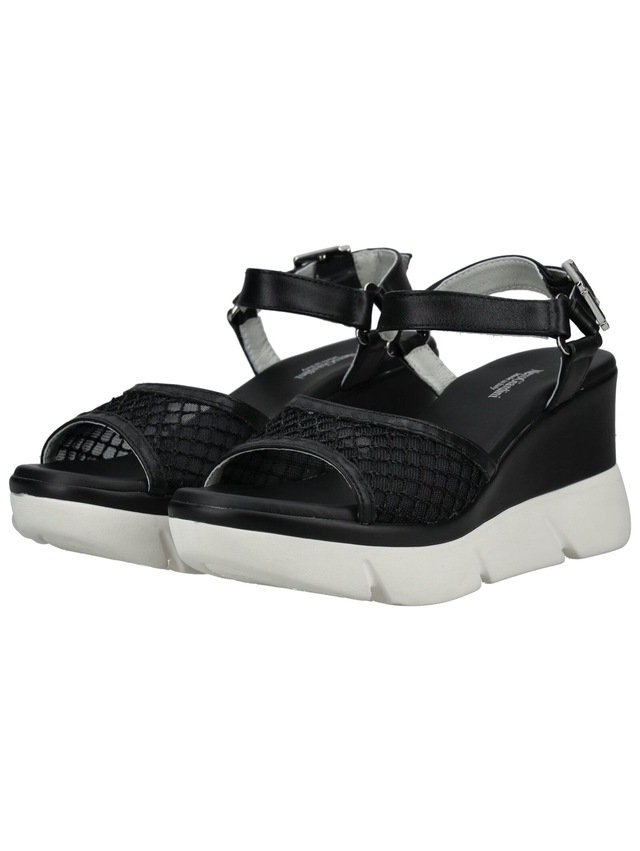 Nero Giardini Keilsandalette »Nero Giardini Sandalen Leder/Textil«