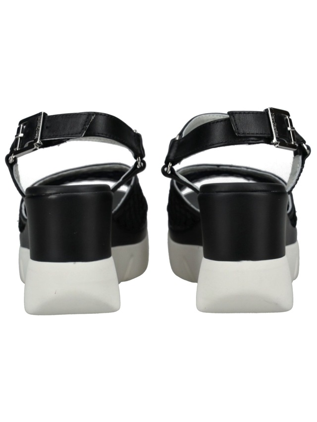 Nero Giardini Keilsandalette »Nero Giardini Sandalen Leder/Textil«