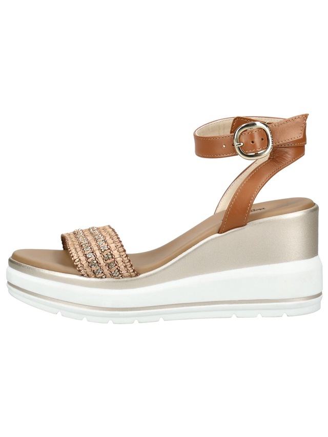 Nero Giardini Keilsandalette »Nero Giardini Sandalen Leder/Textil«