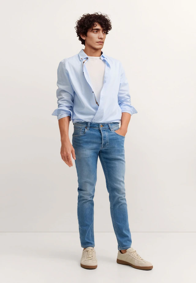bugatti 5-Pocket-Jeans »Slim Fit« italian premium denim fabric