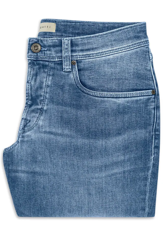 bugatti 5-Pocket-Jeans »Slim Fit« italian premium denim fabric