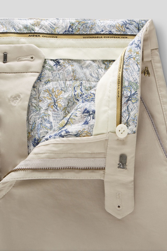 MEYER Chinos »NEW YORK Art.1-8130« mit buntgewebtem Innenfutter