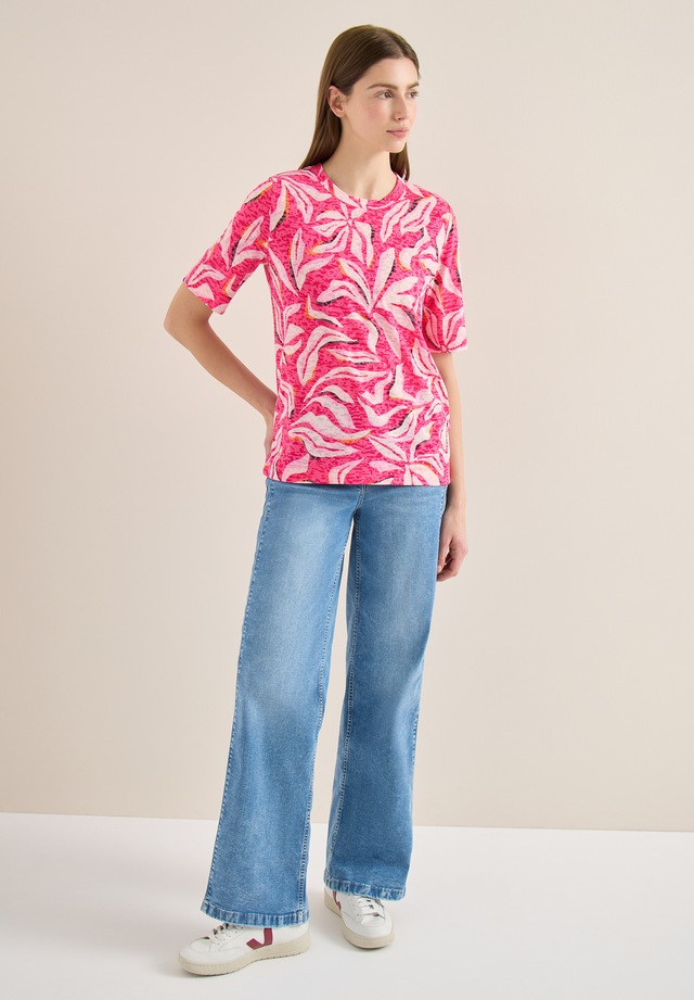 Cecil Rundhalsshirt mit Blumenprint