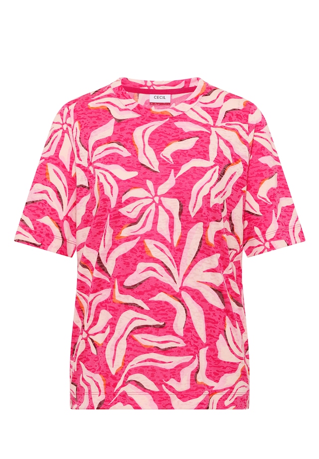 Cecil Rundhalsshirt mit Blumenprint