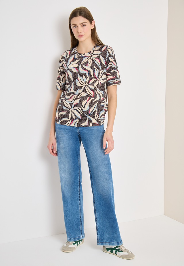 Cecil Rundhalsshirt mit Blumenprint