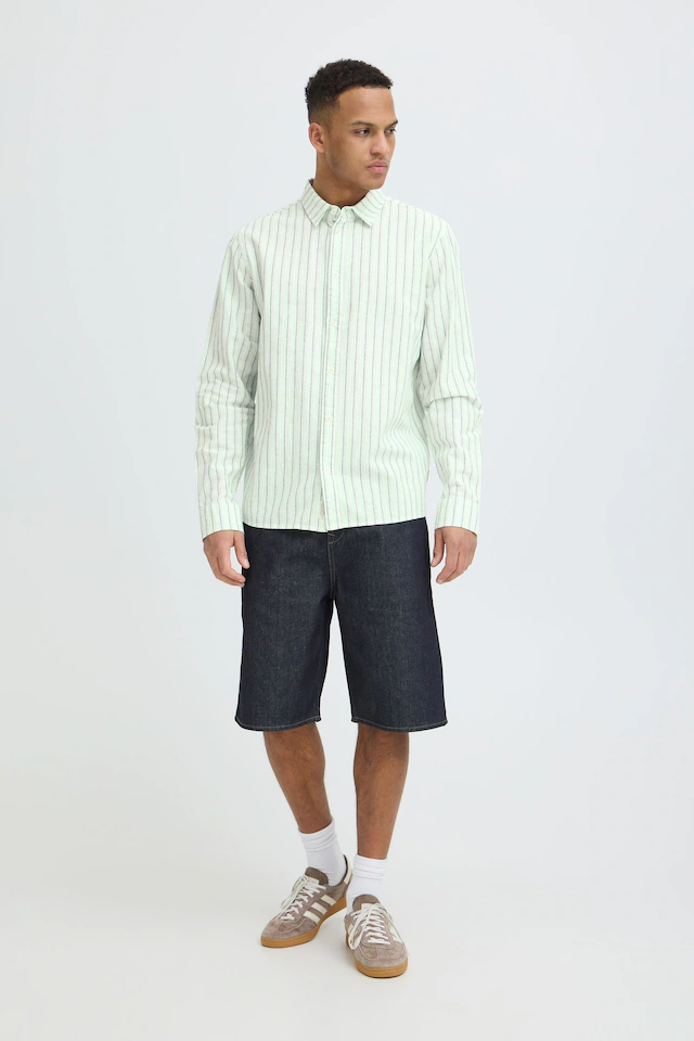 Blend Leinenhemd »Leinenhemd BHAban Linen Mix Striped«