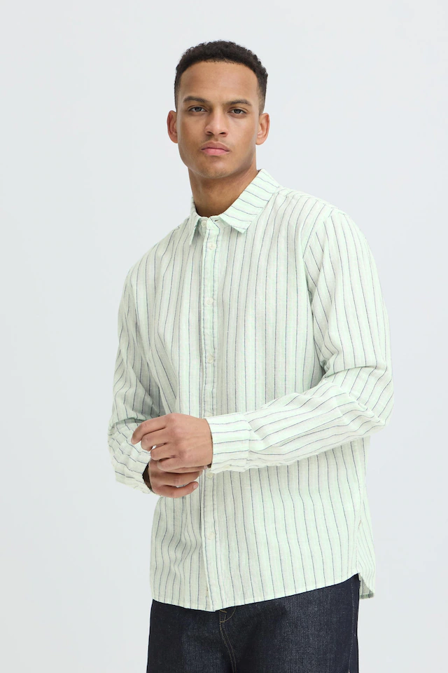 Blend Leinenhemd »Leinenhemd BHAban Linen Mix Striped«