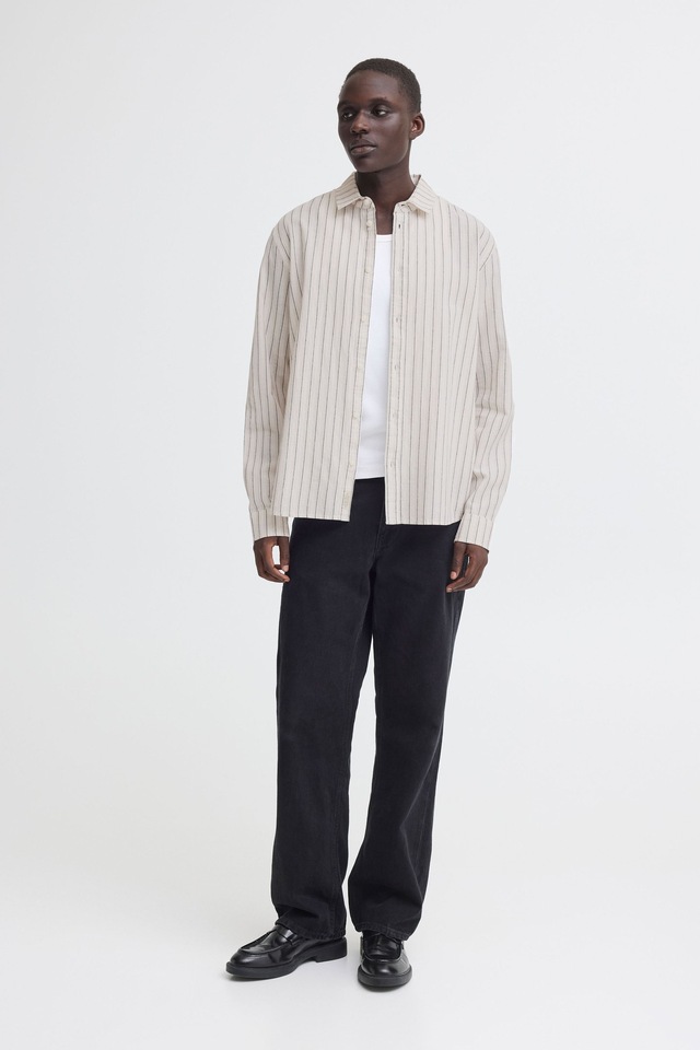 Blend Leinenhemd »Leinenhemd BHAban Linen Mix Striped«