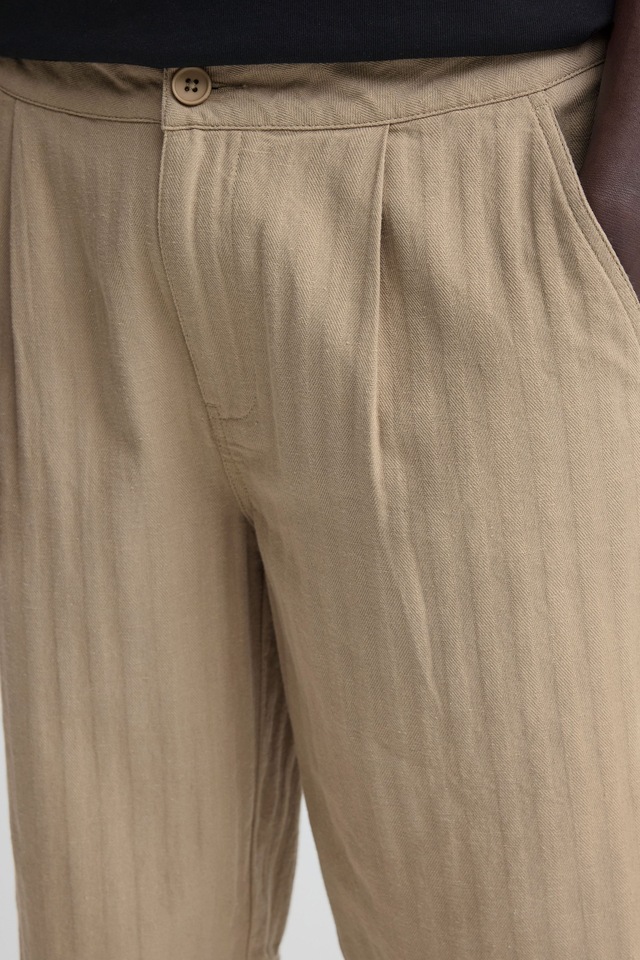 Blend Chinoshorts »Chinoshorts BHMorgan Linen Mix Pleated«
