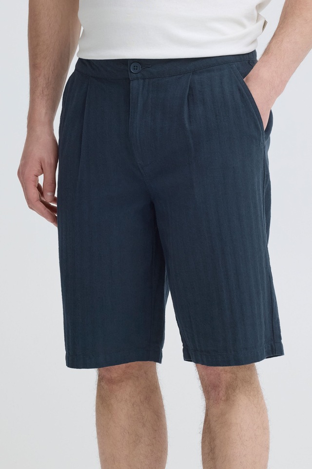 Blend Chinoshorts »Chinoshorts BHMorgan Linen Mix Pleated«