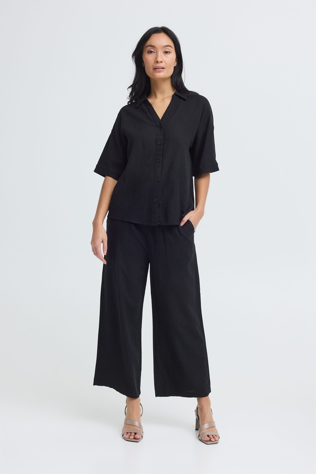 OXMO Loungehose »Loungehose OXNInna Linen Mix«