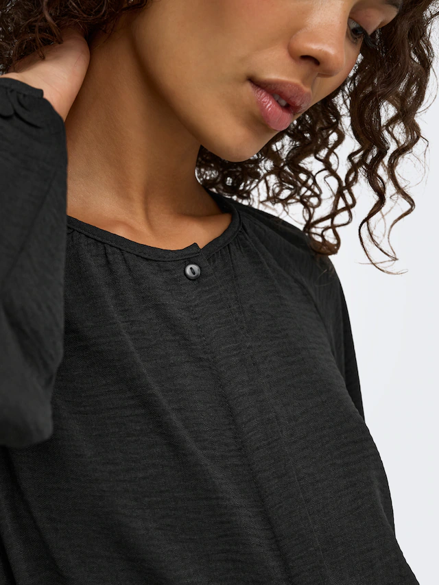 JDY Langarmbluse »JDYDIVYA LIFE L/S O-NECK SHIRT WVN« Polyester