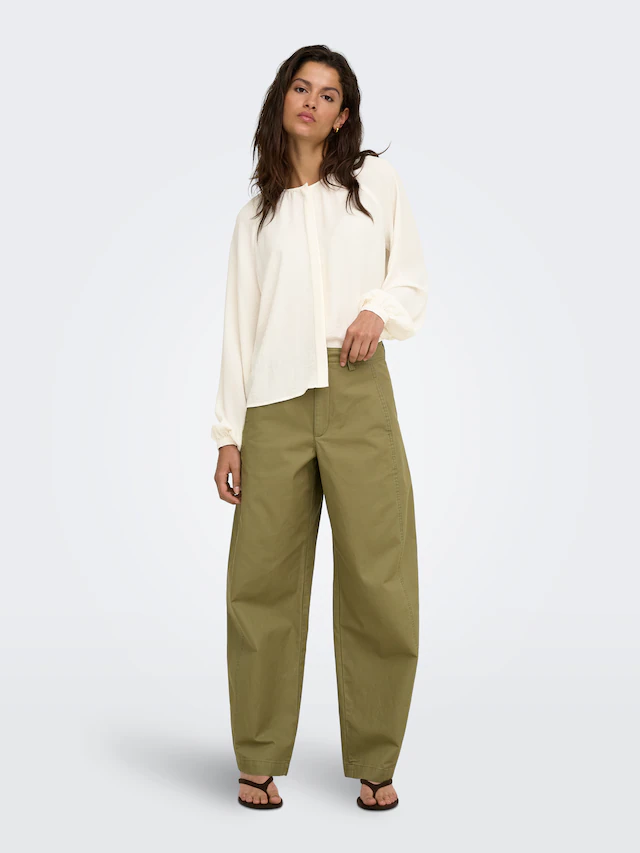 JDY Langarmbluse »JDYDIVYA LIFE L/S O-NECK SHIRT WVN« Polyester