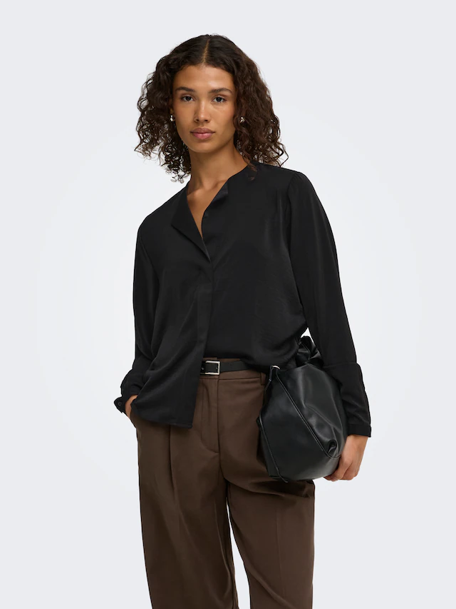 JDY Schlupfbluse »JDYAYA L/S COLLAR SHIRT WVN NOOS« Polyester