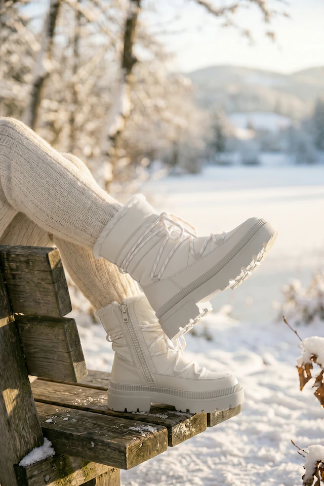 Aniston SHOES Winterboots Winterstiefel, Moon Boots mit wärmenden Fellimitat - NEUE KOLLEKTION
