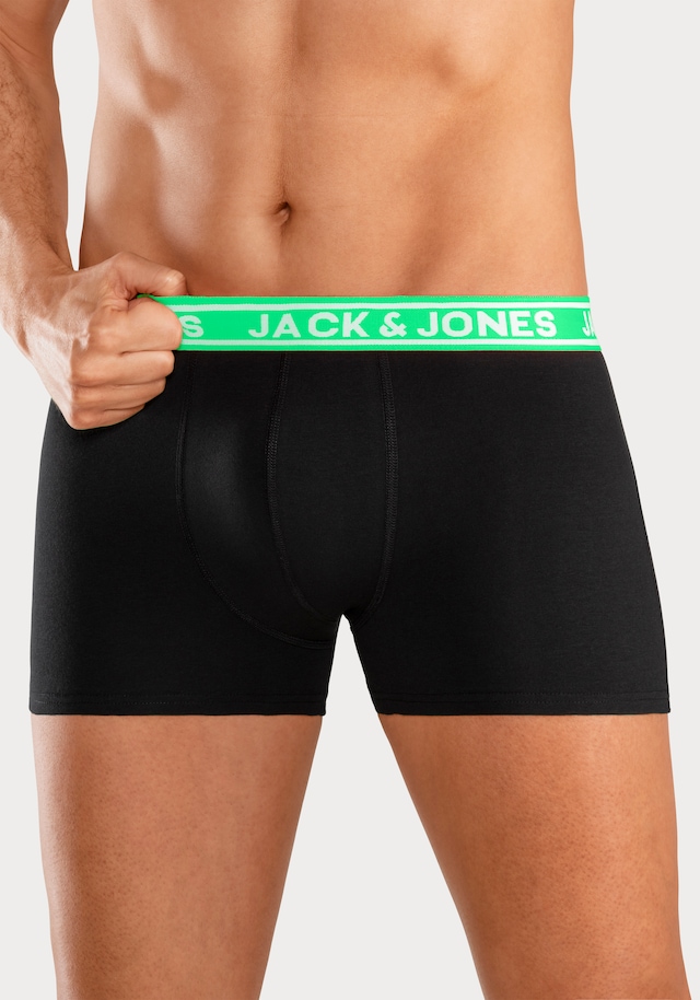 Jack & Jones Trunk »JACCRISP im 6er Pack mit Logobund und Stretchkomfort« Packung, 6 Stk. unifarben mit Farbeinsatz, modisch, eng anliegend, Baumwollmischung