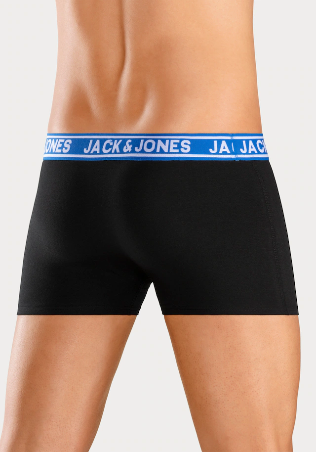 Jack & Jones Trunk »JACCRISP im 6er Pack mit Logobund und Stretchkomfort« Packung, 6 Stk. unifarben mit Farbeinsatz, modisch, eng anliegend, Baumwollmischung