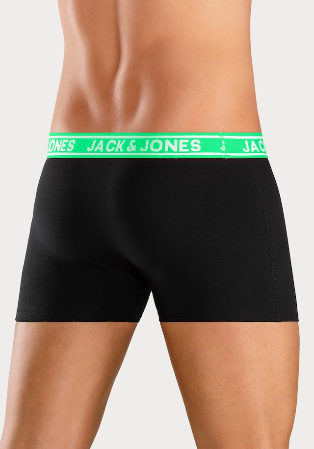 Jack & Jones Trunk »JACCRISP im 6er Pack mit Logobund und Stretchkomfort« Packung, 6 Stk. unifarben mit Farbeinsatz, modisch, eng anliegend, Baumwollmischung