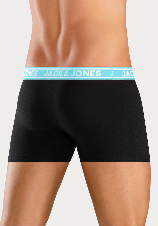 Jack & Jones Trunk »JACCRISP im 6er Pack mit Logobund und Stretchkomfort« Packung, 6 Stk. unifarben mit Farbeinsatz, modisch, eng anliegend, Baumwollmischung