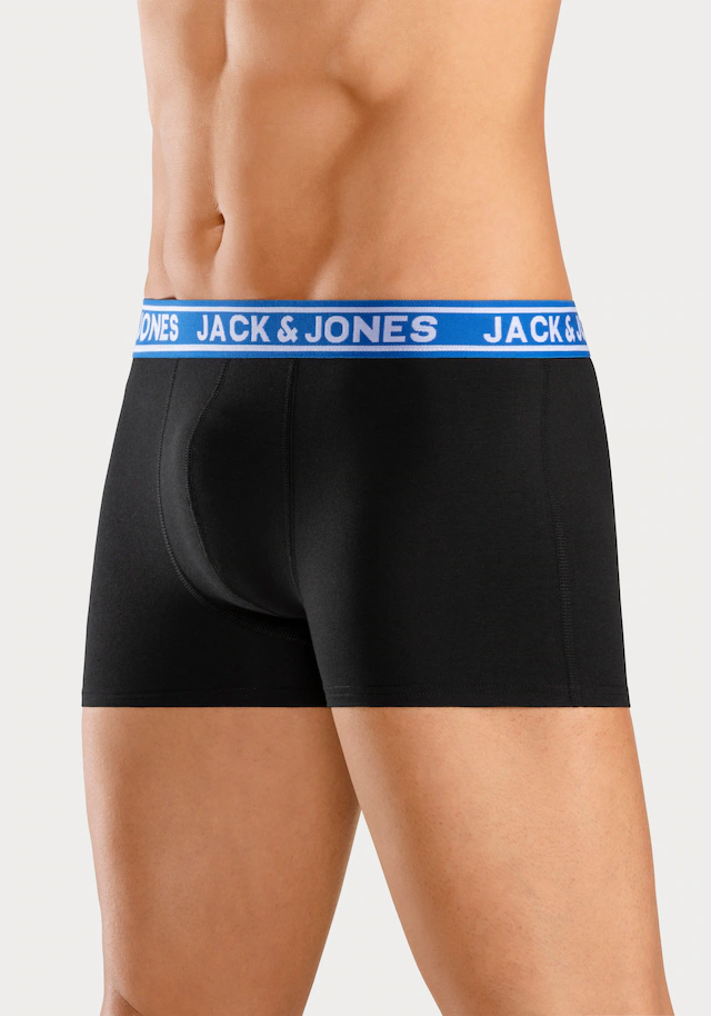 Jack & Jones Trunk »JACCRISP im 6er Pack mit Logobund und Stretchkomfort« Packung, 6 Stk. unifarben mit Farbeinsatz, modisch, eng anliegend, Baumwollmischung