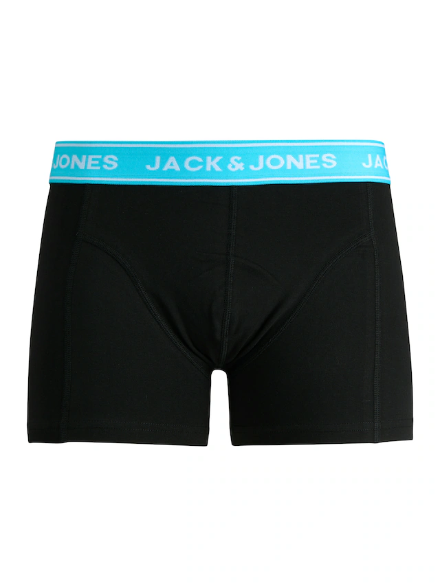 Jack & Jones Trunk »JACCRISP im 6er Pack mit Logobund und Stretchkomfort« Packung, 6 Stk. unifarben mit Farbeinsatz, modisch, eng anliegend, Baumwollmischung