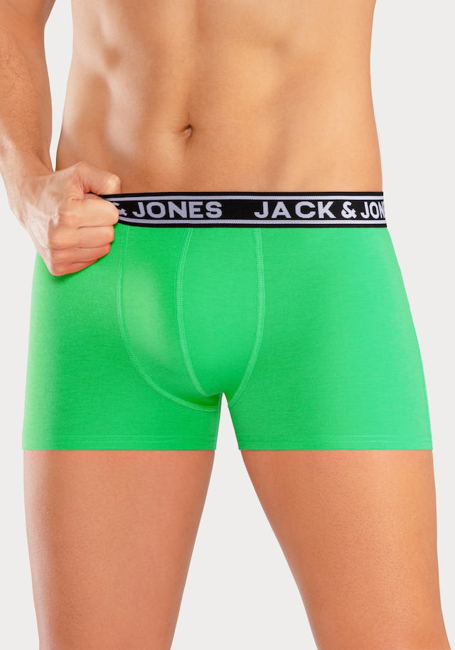 Jack & Jones Trunk »JACCRISP im 6er Pack mit Logobund und Stretchkomfort« Packung, 6 Stk. unifarben mit Farbeinsatz, modisch, eng anliegend, Baumwollmischung