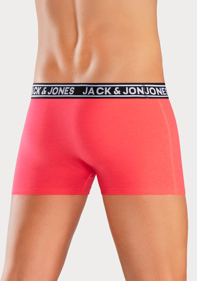 Jack & Jones Trunk »JACCRISP im 6er Pack mit Logobund und Stretchkomfort« Packung, 6 Stk. unifarben mit Farbeinsatz, modisch, eng anliegend, Baumwollmischung