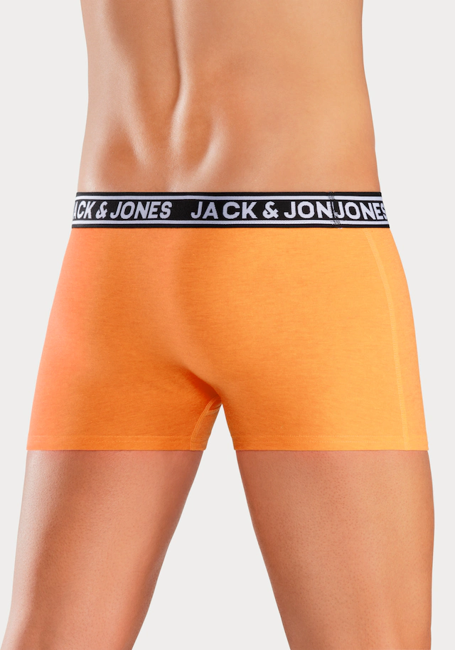 Jack & Jones Trunk »JACCRISP im 6er Pack mit Logobund und Stretchkomfort« Packung, 6 Stk. unifarben mit Farbeinsatz, modisch, eng anliegend, Baumwollmischung