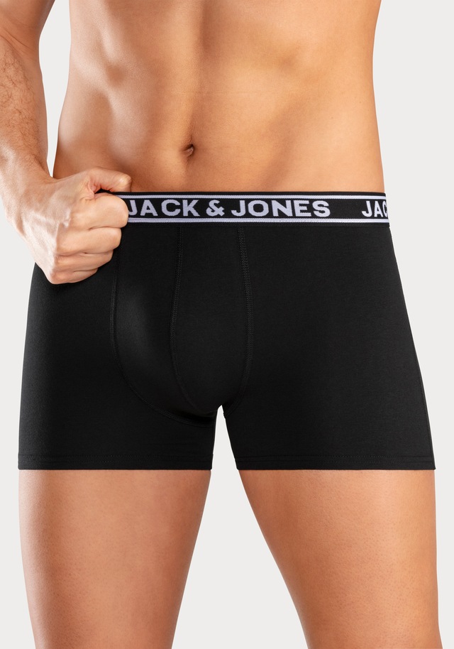 Jack & Jones Trunk »JACCRISP im 6er Pack mit Logobund und Stretchkomfort« Packung, 6 Stk. unifarben mit Farbeinsatz, modisch, eng anliegend, Baumwollmischung