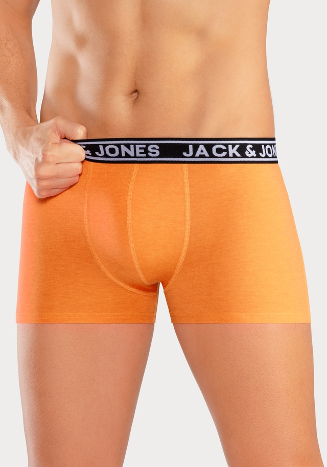 Jack & Jones Trunk »JACCRISP im 6er Pack mit Logobund und Stretchkomfort« Packung, 6 Stk. unifarben mit Farbeinsatz, modisch, eng anliegend, Baumwollmischung