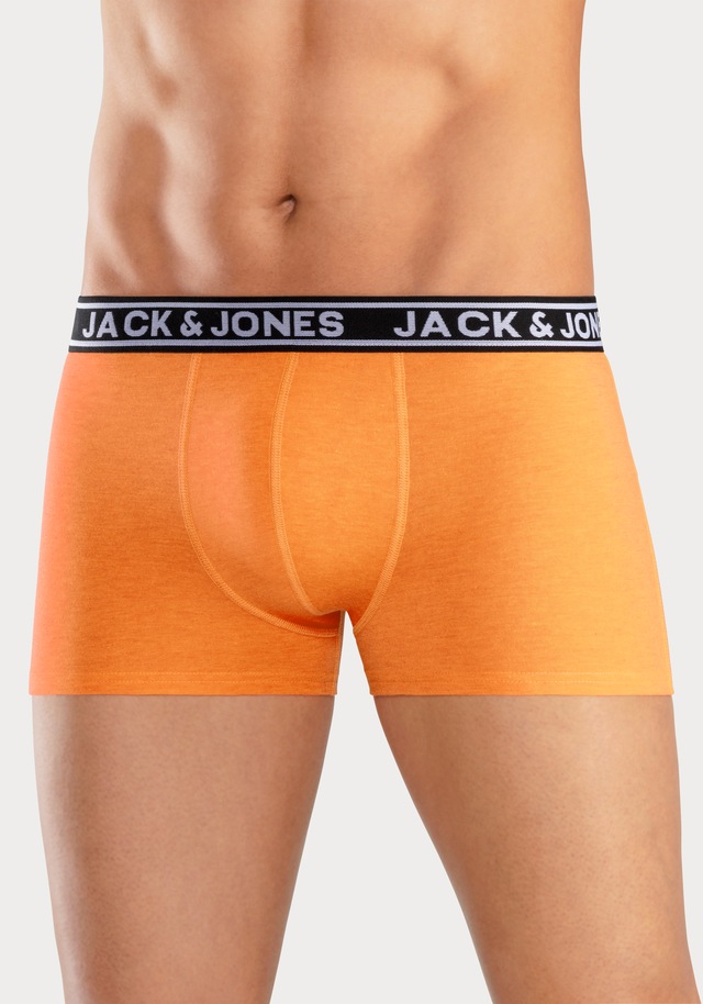 Jack & Jones Trunk »JACCRISP im 6er Pack mit Logobund und Stretchkomfort« Packung, 6 Stk. unifarben mit Farbeinsatz, modisch, eng anliegend, Baumwollmischung