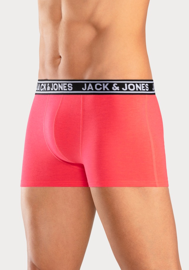 Jack & Jones Trunk »JACCRISP im 6er Pack mit Logobund und Stretchkomfort« Packung, 6 Stk. unifarben mit Farbeinsatz, modisch, eng anliegend, Baumwollmischung