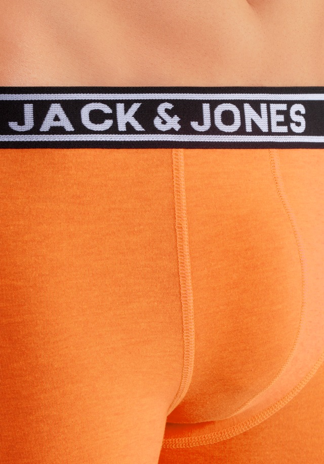 Jack & Jones Trunk »JACCRISP im 6er Pack mit Logobund und Stretchkomfort« Packung, 6 Stk. unifarben mit Farbeinsatz, modisch, eng anliegend, Baumwollmischung
