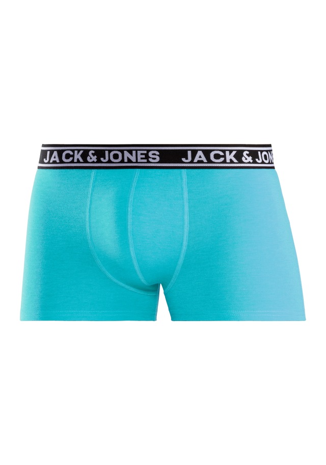 Jack & Jones Trunk »JACCRISP im 6er Pack mit Logobund und Stretchkomfort« Packung, 6 Stk. unifarben mit Farbeinsatz, modisch, eng anliegend, Baumwollmischung