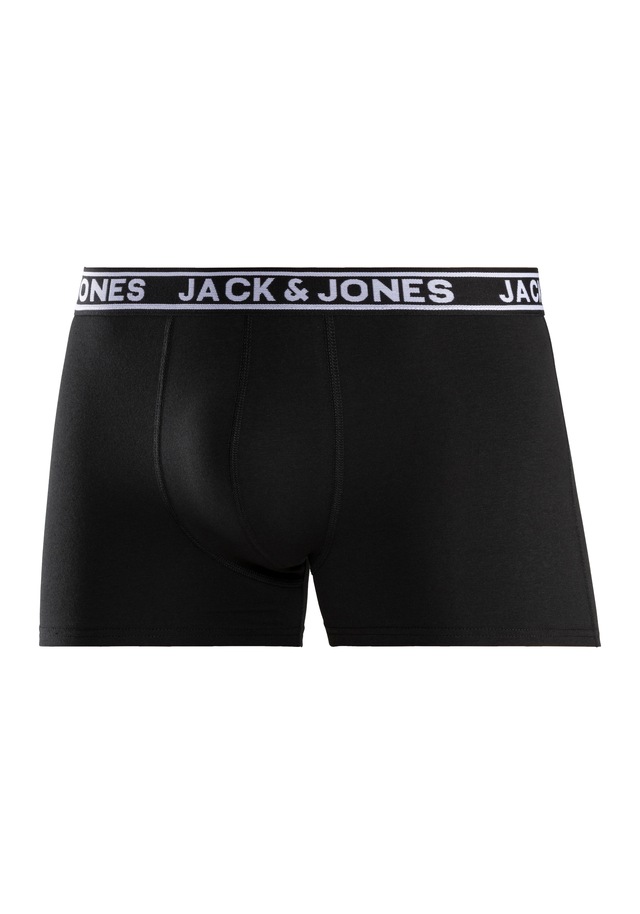 Jack & Jones Trunk »JACCRISP im 6er Pack mit Logobund und Stretchkomfort« Packung, 6 Stk. unifarben mit Farbeinsatz, modisch, eng anliegend, Baumwollmischung