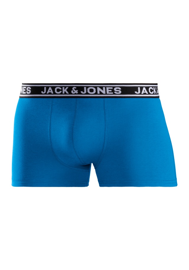 Jack & Jones Trunk »JACCRISP im 6er Pack mit Logobund und Stretchkomfort« Packung, 6 Stk. unifarben mit Farbeinsatz, modisch, eng anliegend, Baumwollmischung
