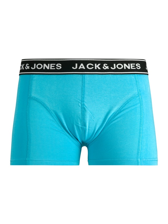 Jack & Jones Trunk »JACCRISP im 6er Pack mit Logobund und Stretchkomfort« Packung, 6 Stk. unifarben mit Farbeinsatz, modisch, eng anliegend, Baumwollmischung