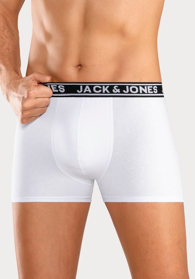 Jack & Jones Trunk »JACCRISP im 6er Pack mit Logobund und Stretchkomfort« Packung, 6 Stk. unifarben mit Farbeinsatz, modisch, eng anliegend, Baumwollmischung
