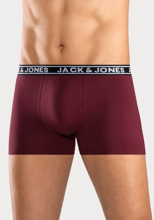 Jack & Jones Trunk »JACCRISP im 6er Pack mit Logobund und Stretchkomfort« Packung, 6 Stk. unifarben mit Farbeinsatz, modisch, eng anliegend, Baumwollmischung