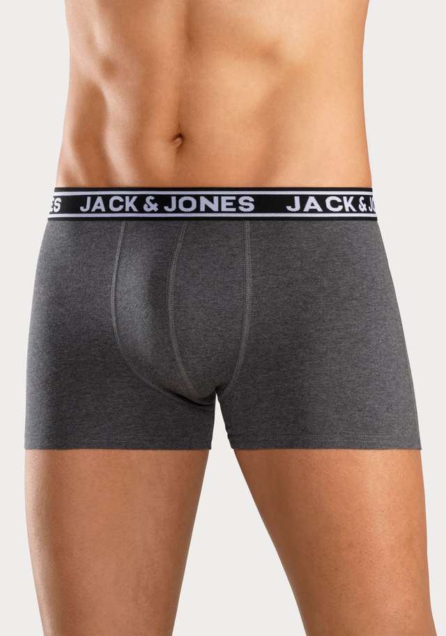 Jack & Jones Trunk »JACCRISP im 6er Pack mit Logobund und Stretchkomfort« Packung, 6 Stk. unifarben mit Farbeinsatz, modisch, eng anliegend, Baumwollmischung
