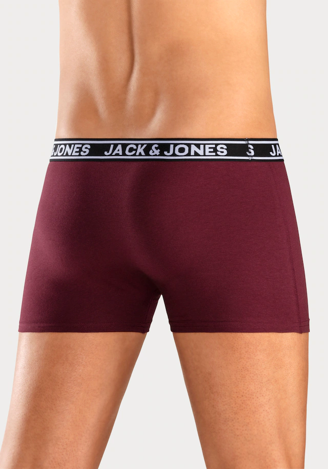 Jack & Jones Trunk »JACCRISP im 6er Pack mit Logobund und Stretchkomfort« Packung, 6 Stk. unifarben mit Farbeinsatz, modisch, eng anliegend, Baumwollmischung
