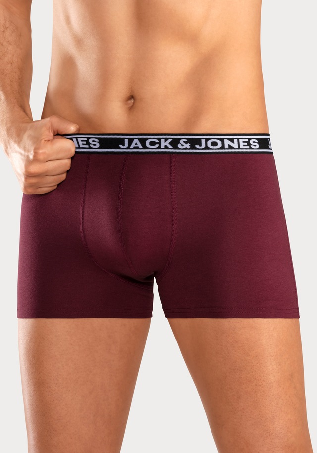 Jack & Jones Trunk »JACCRISP im 6er Pack mit Logobund und Stretchkomfort« Packung, 6 Stk. unifarben mit Farbeinsatz, modisch, eng anliegend, Baumwollmischung