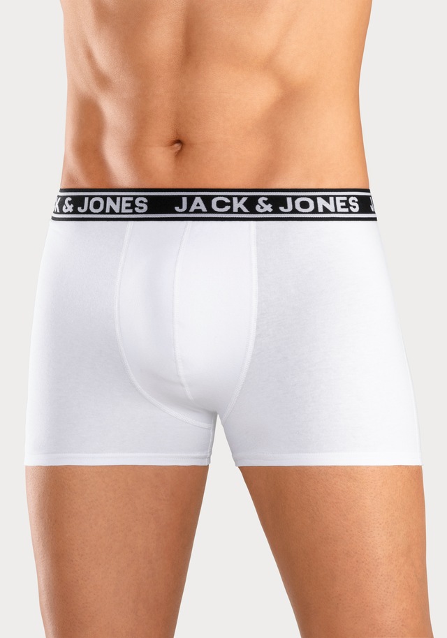 Jack & Jones Trunk »JACCRISP im 6er Pack mit Logobund und Stretchkomfort« Packung, 6 Stk. unifarben mit Farbeinsatz, modisch, eng anliegend, Baumwollmischung